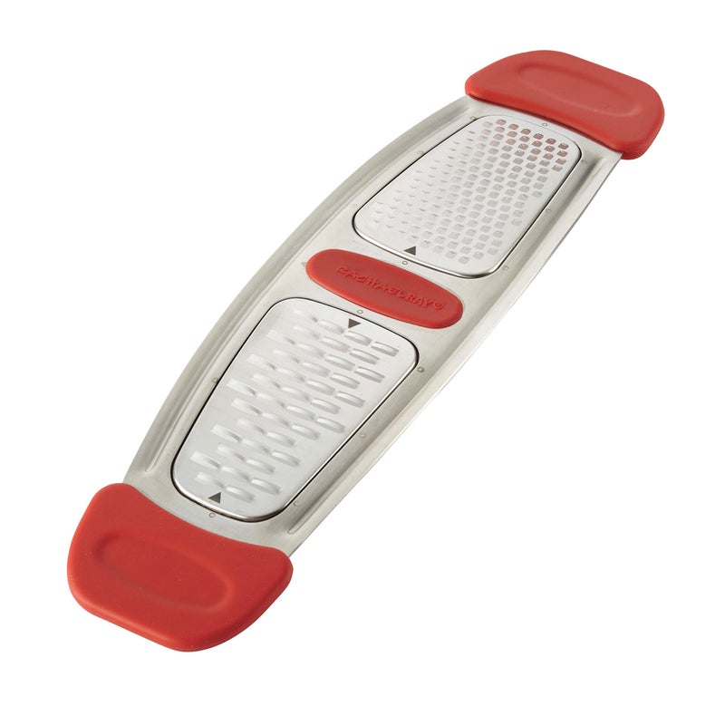 Rachael Ray Multi Stainless Steel Grater, Red Small - Image 1
